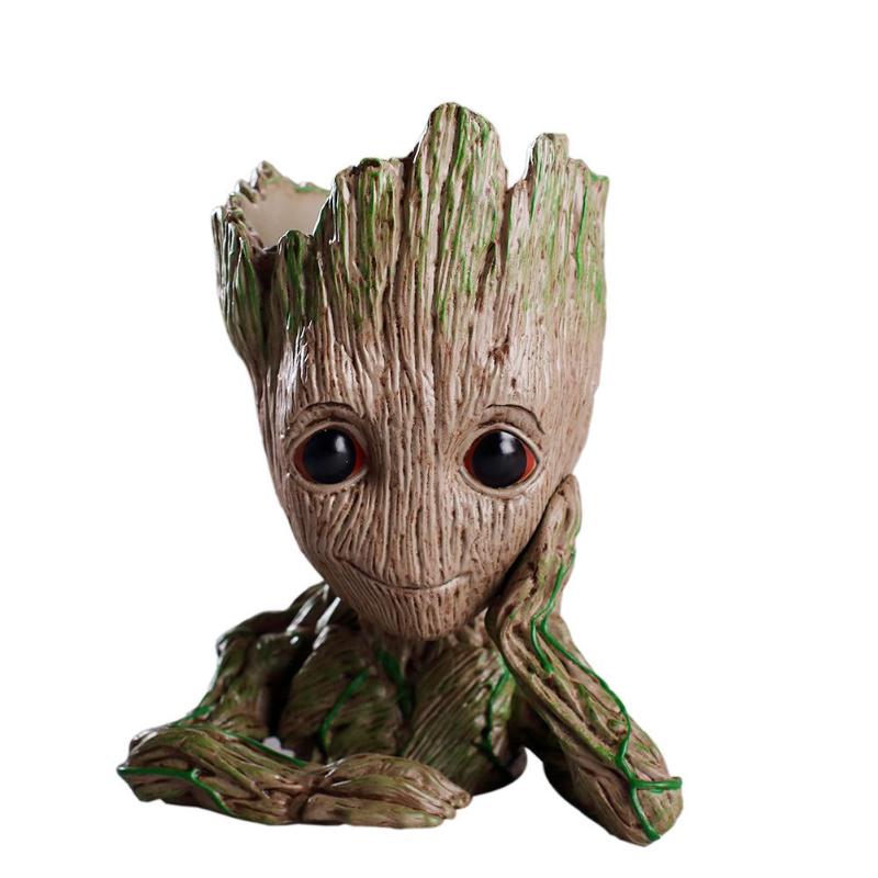 Baby Groot Flowerpot Flower Pot Planter Figurines Tree Man Cute Model Pen Pot Accessories Garden Planter Flower Pot Kids Gift