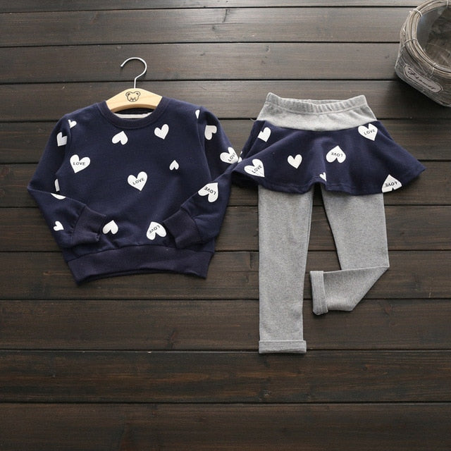 Children Clothing 2019 Autumn Winter Toddler Girls Clothes Costume Outfit Suit Kids Clothes Tracksuit For Girls Clothing Sets