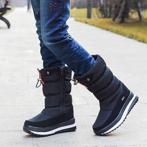 2019 Winter Platform girls Boots Children Rubber anti-slip Snow Boots Shoes for girl big Kids Waterproof Warm Winter Shoes Botas