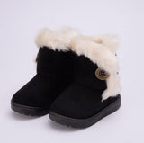 Warm Kids Snow Boots For Children New Toddler Winter Princess Child Shoes Non-slip Flat Round Toe Girls Baby Lovely Boots