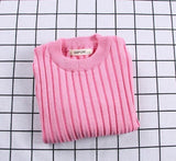 Baby Girls Ribbed Sweater 2019 Girls Sweaters Solid Candy Color Boys Sweaters Autumn New Knitted Kids Clothing Girls Pullover