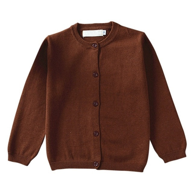 Autumn Winter Cotton Sweater Top Baby Children's Clothing Boys Girls Knitted Cardigan Sweater Kids Spring Wear New