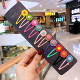 10/15 Pcs/Set Girls Cute Cartoon Animals Fruit 5 cm Hairpins Children Lovely Hair Clips Barrettes Headband Kids Hair Accessories