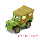 Disney Pixar Cars 2 3 model Lightning McQueen Mater Jackson Storm Ramirez 1:55 Diecast Vehicle Metal Alloy Boy Kid Toys Gift