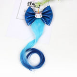 Xugar Hair Accessories Hair Bows Hair Bands for Girls Mermaid Bowknot Scrunchie for Hair Tie Kids Long Braid Pigtails Headband