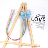 Xugar Hair Accessories Hair Bows Hair Bands for Girls Mermaid Bowknot Scrunchie for Hair Tie Kids Long Braid Pigtails Headband