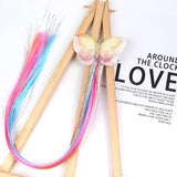 Xugar Hair Accessories Hair Bows Hair Bands for Girls Mermaid Bowknot Scrunchie for Hair Tie Kids Long Braid Pigtails Headband