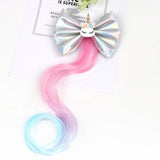 Xugar Hair Accessories Hair Bows Hair Bands for Girls Mermaid Bowknot Scrunchie for Hair Tie Kids Long Braid Pigtails Headband