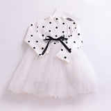 Winter Kids Dresses For Girls Long Sleeve Children Clothing Sequins Stars Tutu Girls Casual School Wear Princess Party Dress