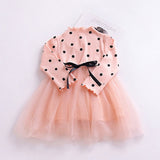 Winter Kids Dresses For Girls Long Sleeve Children Clothing Sequins Stars Tutu Girls Casual School Wear Princess Party Dress