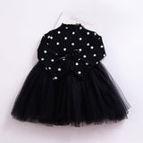 Winter Kids Dresses For Girls Long Sleeve Children Clothing Sequins Stars Tutu Girls Casual School Wear Princess Party Dress