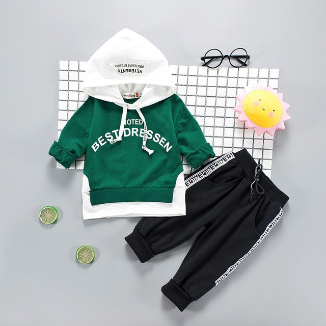 Toddler Boys Clothes 2019 Autumn Winter Kids Clothes Hooded+Pant Outfit Children Clothing Suit For Boys Clothing Sets 2 3 4 Year