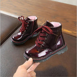 NEW Girls Leather Boots Boys Shoes Spring Autumn PU Leather Children Boots Fashion Toddler Kids Boots Warm Winter Boots
