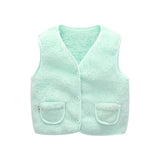 Winter Children Vest Fur Waistcoat Thick Warm Kid Jacket sleeveless Baby Girl Boy Toddler Children Clothing Casual