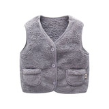 Winter Children Vest Fur Waistcoat Thick Warm Kid Jacket sleeveless Baby Girl Boy Toddler Children Clothing Casual