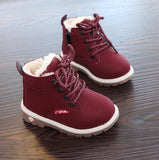 New Autumn Kids Snow Boots Children's Winter Ankle Winter Girl Boots Unisex PU Leather Shoes For kids Snow Shoes
