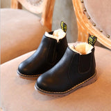 New Autumn Kids Snow Boots Children's Winter Ankle Winter Girl Boots Unisex PU Leather Shoes For kids Snow Shoes