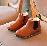 New Autumn Kids Snow Boots Children's Winter Ankle Winter Girl Boots Unisex PU Leather Shoes For kids Snow Shoes