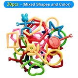 100pcs/lot Smart Stick Building Blocks Kids DIY Toy Safe Plastic Assembled Educational Toys for Children Birthday Gift DK1-100