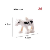 Duploe Big Size Diy Building Blocks Animal Accessories Figures Lion Panda Compatible with Duploed Toys for Children Kids Gifts