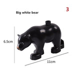 Duploe Big Size Diy Building Blocks Animal Accessories Figures Lion Panda Compatible with Duploed Toys for Children Kids Gifts