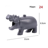 Duploe Big Size Diy Building Blocks Animal Accessories Figures Lion Panda Compatible with Duploed Toys for Children Kids Gifts