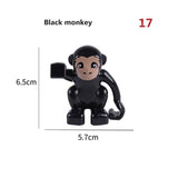 Duploe Big Size Diy Building Blocks Animal Accessories Figures Lion Panda Compatible with Duploed Toys for Children Kids Gifts