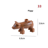 Duploe Big Size Diy Building Blocks Animal Accessories Figures Lion Panda Compatible with Duploed Toys for Children Kids Gifts
