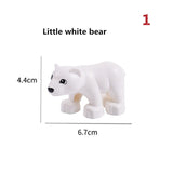 Duploe Big Size Diy Building Blocks Animal Accessories Figures Lion Panda Compatible with Duploed Toys for Children Kids Gifts