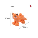 Duploe Big Size Diy Building Blocks Animal Accessories Figures Lion Panda Compatible with Duploed Toys for Children Kids Gifts