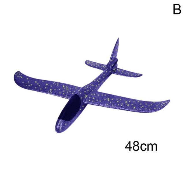 Hand Throw Airplane Flying Glider Planes EPP Foam Plane Model Party Bag Fillers  Kids Toys Outdoor Launch Game Toy 37or 48cm