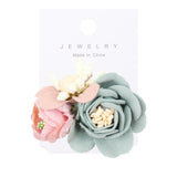 IBOWS Hair Accessories Lovely Baby Headband Fake Flower Nylon Hair Bands For Kids Artificial Floral Elastic Head Bands Headwear