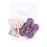 IBOWS Hair Accessories Lovely Baby Headband Fake Flower Nylon Hair Bands For Kids Artificial Floral Elastic Head Bands Headwear