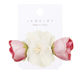 IBOWS Hair Accessories Lovely Baby Headband Fake Flower Nylon Hair Bands For Kids Artificial Floral Elastic Head Bands Headwear
