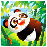 Mini Size 11*11CM Kids Toy Wood Puzzle  Wooden 3D Puzzle Jigsaw for Children Baby Cartoon Animal/Traffic Puzzles Educational Toy