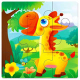 Mini Size 11*11CM Kids Toy Wood Puzzle  Wooden 3D Puzzle Jigsaw for Children Baby Cartoon Animal/Traffic Puzzles Educational Toy