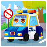 Mini Size 11*11CM Kids Toy Wood Puzzle  Wooden 3D Puzzle Jigsaw for Children Baby Cartoon Animal/Traffic Puzzles Educational Toy