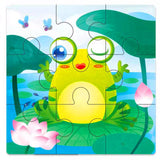 Mini Size 11*11CM Kids Toy Wood Puzzle  Wooden 3D Puzzle Jigsaw for Children Baby Cartoon Animal/Traffic Puzzles Educational Toy