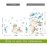 Bedroom Wall decor Deer wall stickers for kids rooms Door stickers muraux Home Living room house Decoration Accessories