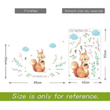 Bedroom Wall decor Deer wall stickers for kids rooms Door stickers muraux Home Living room house Decoration Accessories