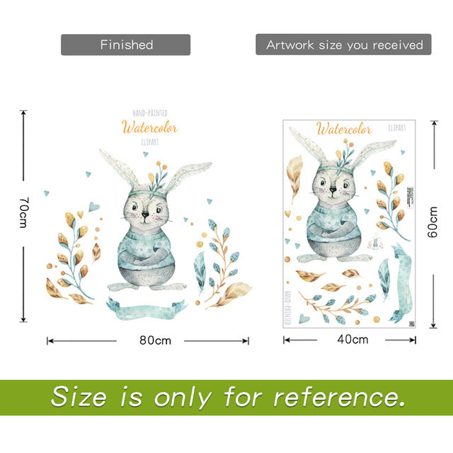 Bedroom Wall decor Deer wall stickers for kids rooms Door stickers muraux Home Living room house Decoration Accessories