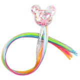 Xugar Hair Accessories Hair Bows Hair Bands for Girls Mermaid Bowknot Scrunchie for Hair Tie Kids Long Braid Pigtails Headband