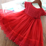 Girls Dresses 2019 Fashion Girl Dress Lace Floral Design Baby Girls Dress Kids Dresses For Girls Casual Wear Children Clothing