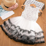 Girls Dresses 2019 Fashion Girl Dress Lace Floral Design Baby Girls Dress Kids Dresses For Girls Casual Wear Children Clothing