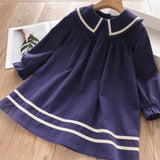 Melario Girls Dresses Fashion Kids Girl Dress Printing Long Sleeve Princess Dress Casual Kids Dresses Floral Children's Clothing