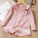 Melario Girls Dresses Fashion Kids Girl Dress Printing Long Sleeve Princess Dress Casual Kids Dresses Floral Children's Clothing