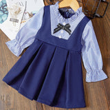 Melario Girls Dresses Fashion Kids Girl Dress Printing Long Sleeve Princess Dress Casual Kids Dresses Floral Children's Clothing