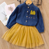Melario Girls Dresses Fashion Kids Girl Dress Printing Long Sleeve Princess Dress Casual Kids Dresses Floral Children's Clothing