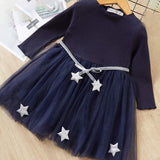 Melario Fashion Leopard Girls Dresses Spring With belt Kids Dress Children Clothing Princess Dress Casual Kids Girls Clothes