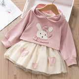 Melario Fashion Leopard Girls Dresses Spring With belt Kids Dress Children Clothing Princess Dress Casual Kids Girls Clothes